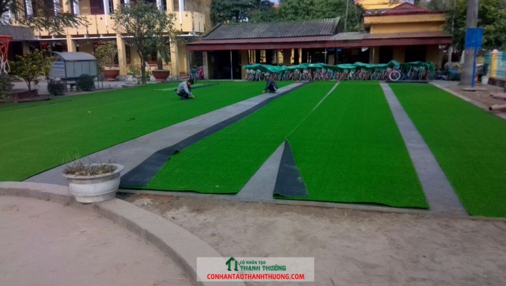 thi công cỏ nhân tạo tại Mộc Châu , Sơn La