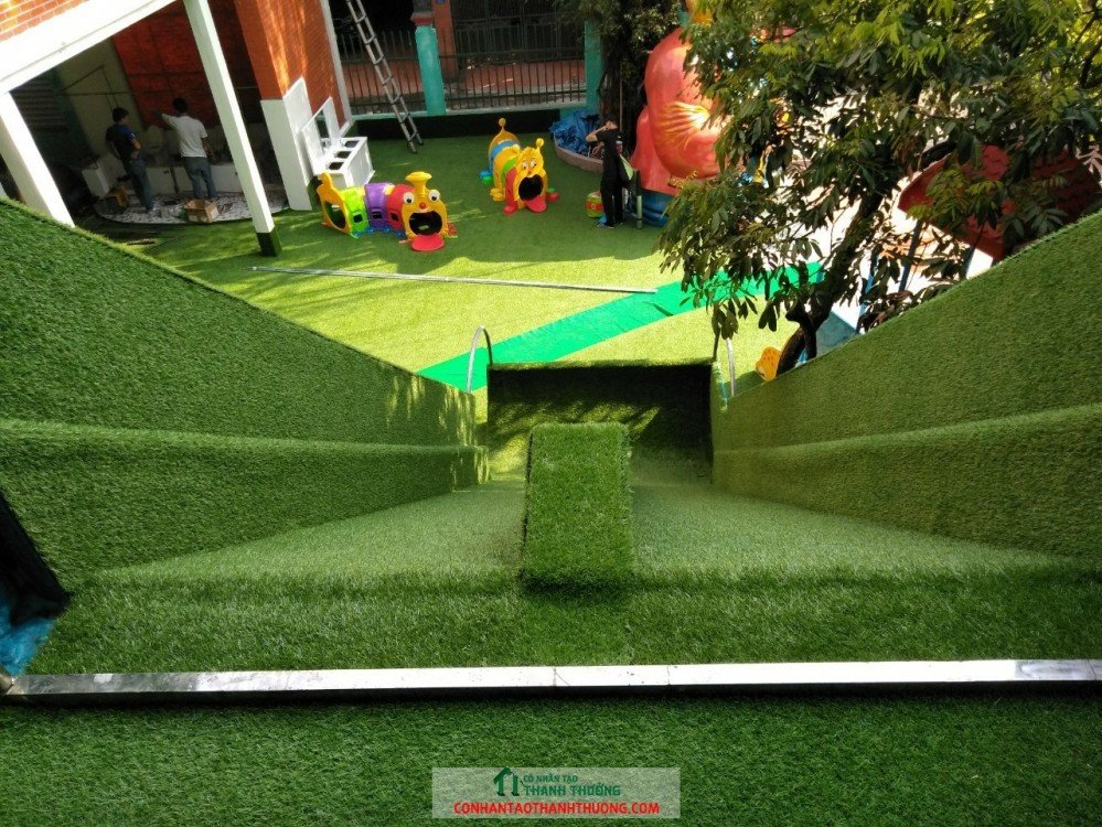 Thi công thảm cao su, sân chơi trẻ em