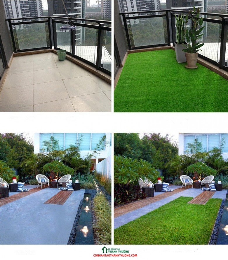 Cung cấp và thi công cỏ nhân tạo sân vườn sân chơi tại Lào Cai