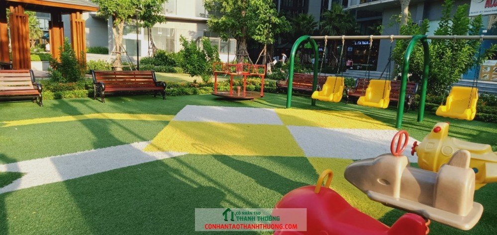 Cung cấp và thi công cỏ nhân tạo sân chơi sân vườn tại Ninh Thuận