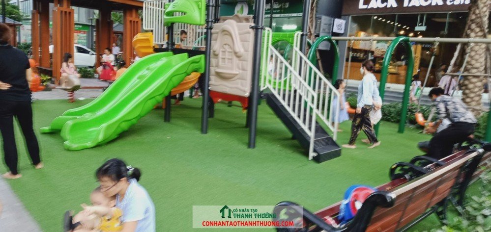 Cung cấp và thi công cỏ nhân tạo sân vườn tại Thái Bình