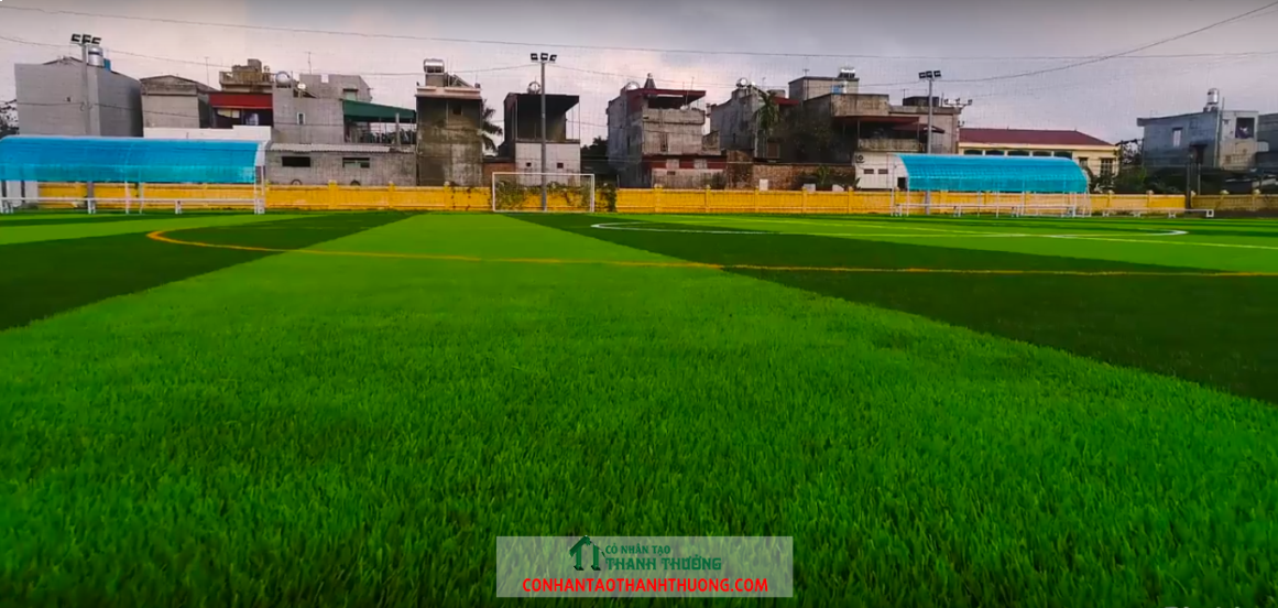 Thiết kế sân bóng đá cỏ nhân tạo
